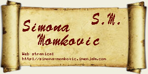 Simona Momković vizit kartica